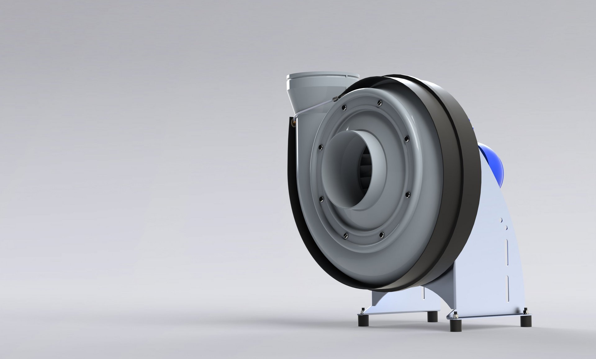 Plastfläkt för korrosiv luft och avgaser – Colasit