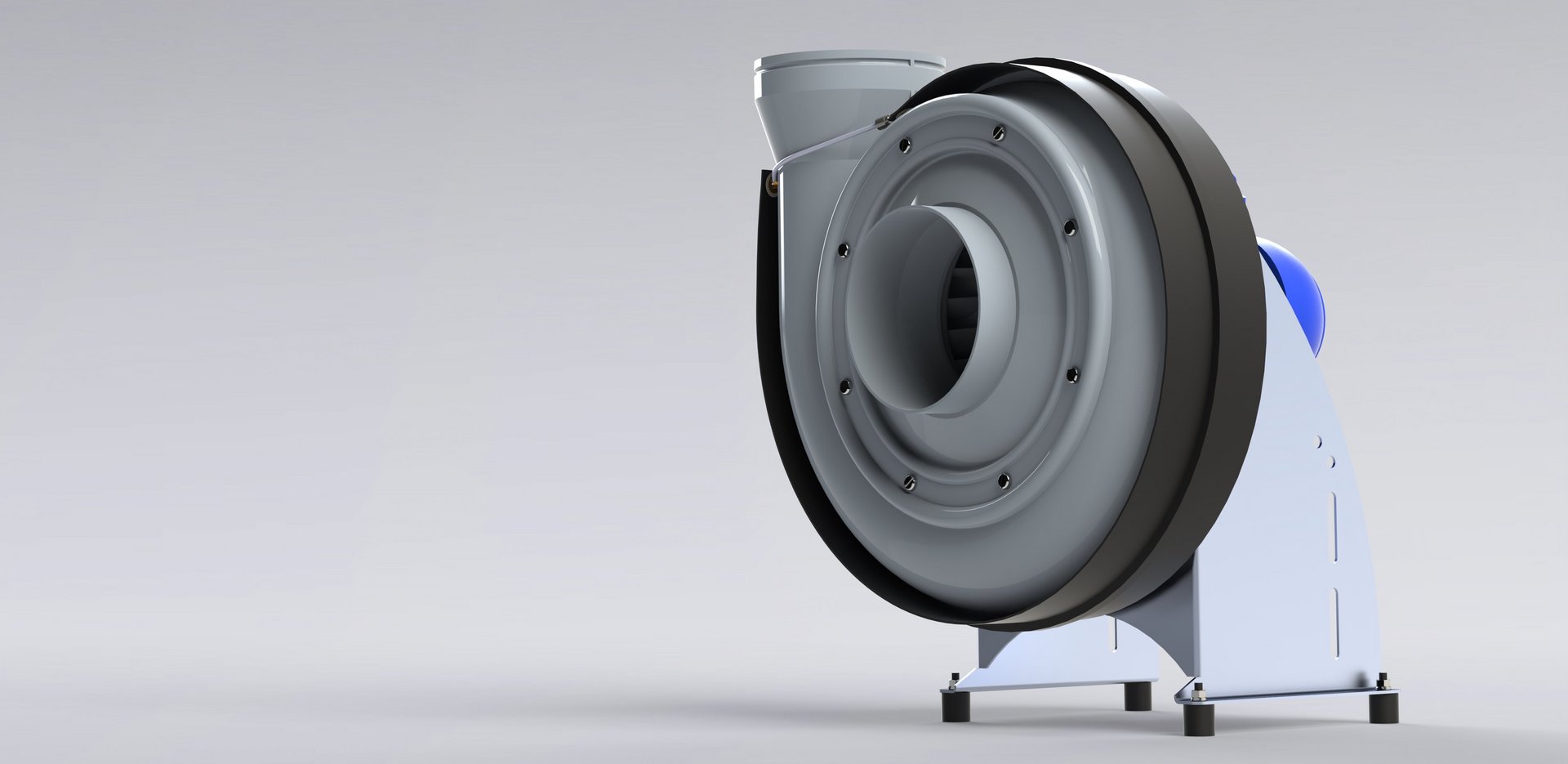 Plastfläkt för korrosiv luft och avgaser – Colasit