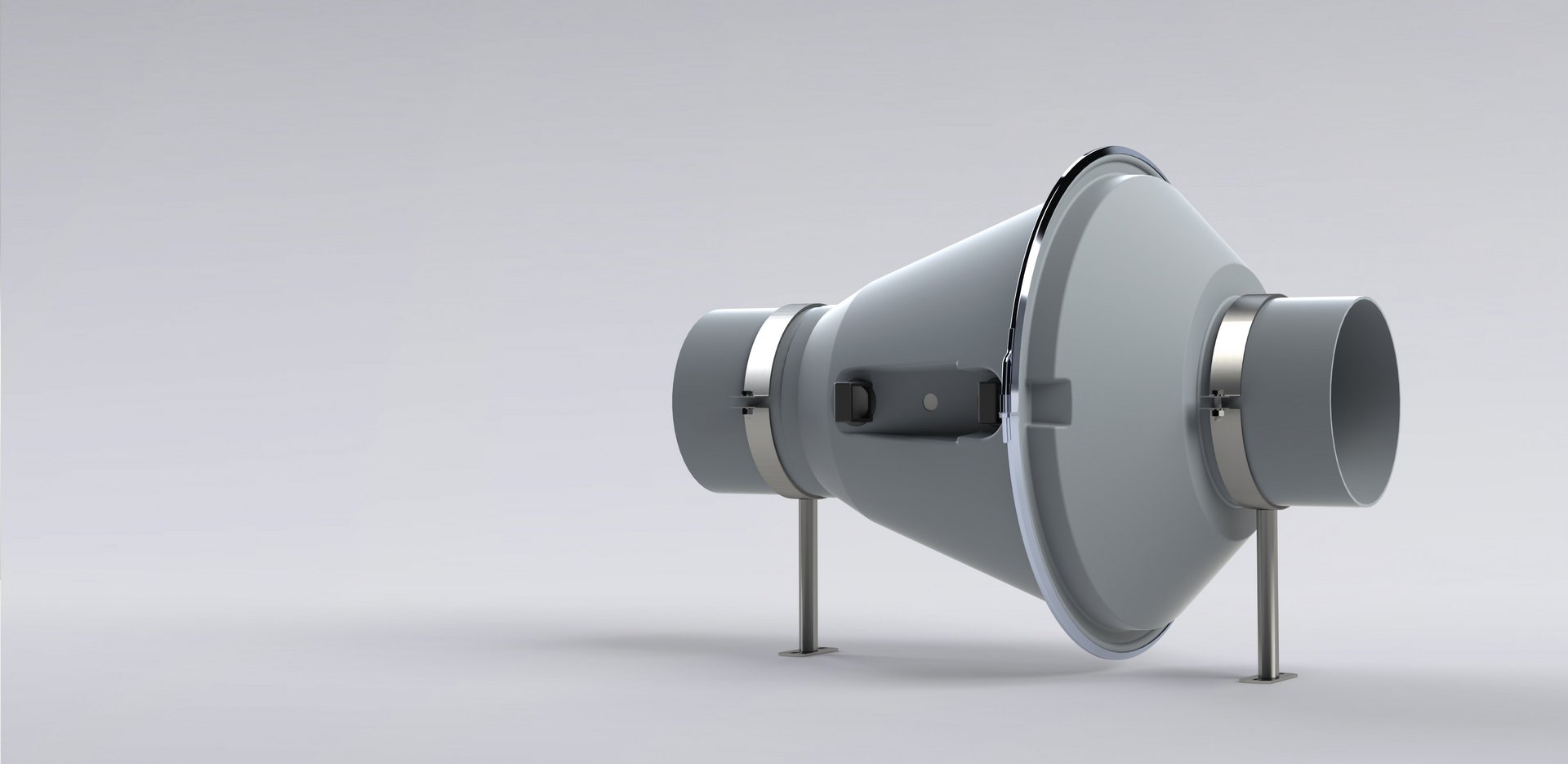 Kanalfläkt av plast för installation i rörsystem för aggressiva medier – Colasit