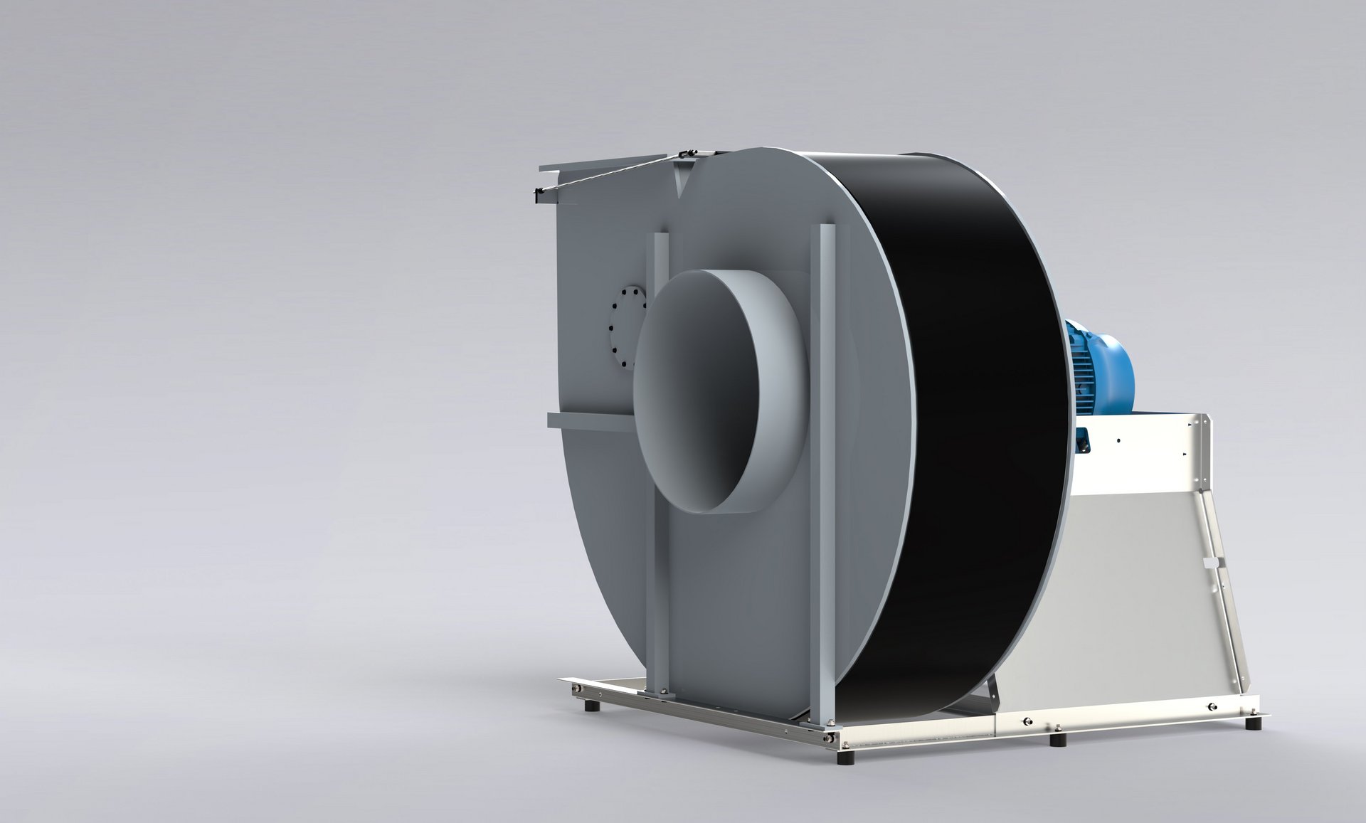 Fläktkonstruktion av plast för frånluft och korrosiva gaser – Colasit