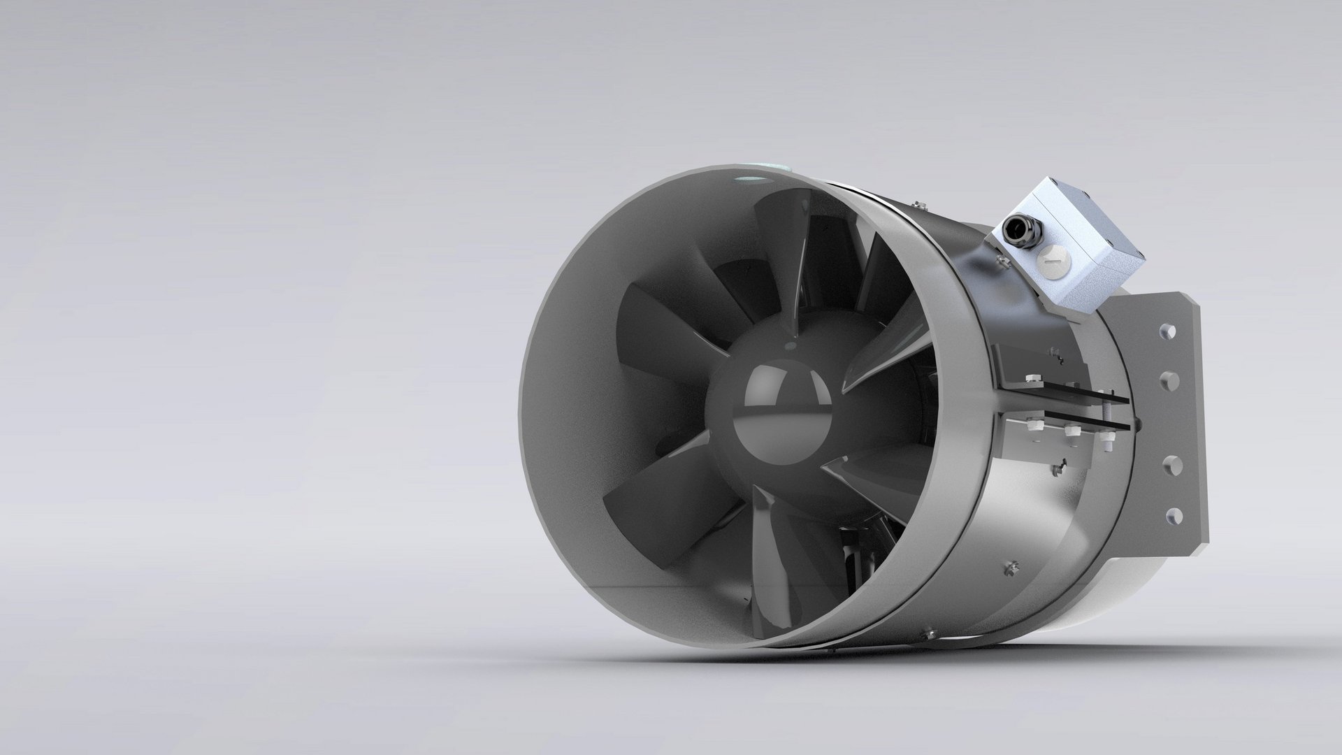 Specialfläkt av plast för aggressiv och korrosiv frånluft och gaser, för installation i våtskrubbrar – Colasit