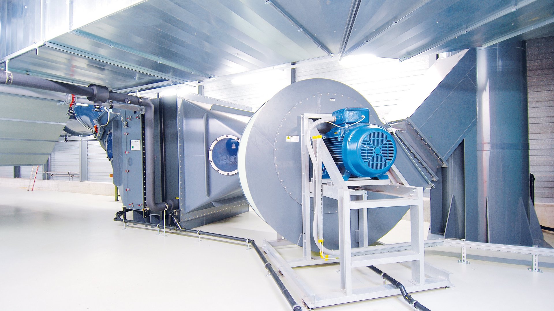 Plastfläktar för ventilation, rening av frånluft, laboratorier för kemiskt frätande gaser och frånluft – Colasit