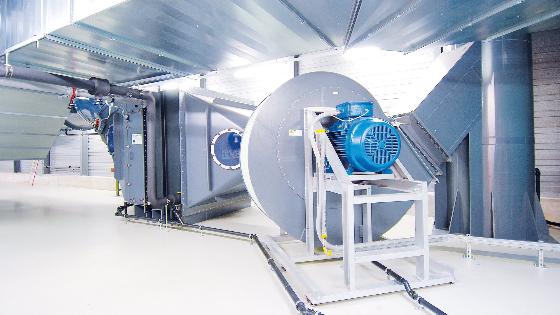 Plastfläktar för ventilation, rening av frånluft, laboratorier för kemiskt frätande gaser och frånluft – Colasit