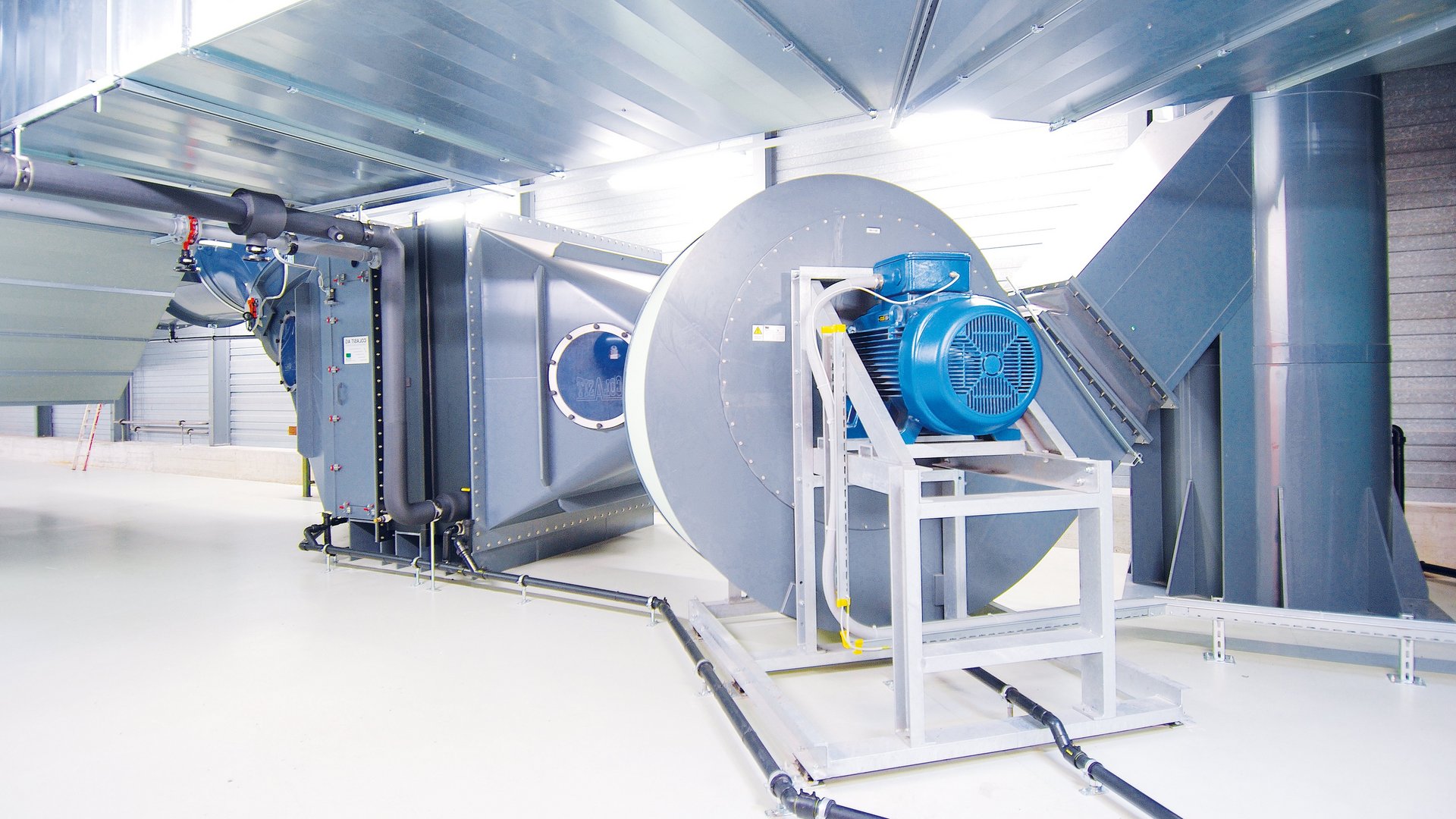 Plastfläktar för ventilation, rening av frånluft, laboratorier för kemiskt frätande gaser och frånluft – Colasit