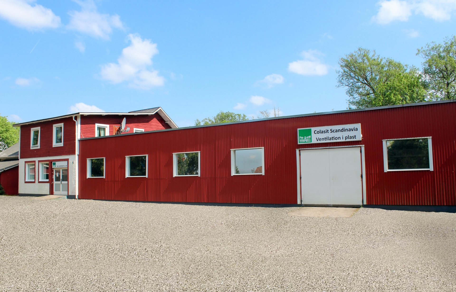 Företagets anläggning Kvänum, Sverige – världsledande inom plastkonstruktion – Colasit