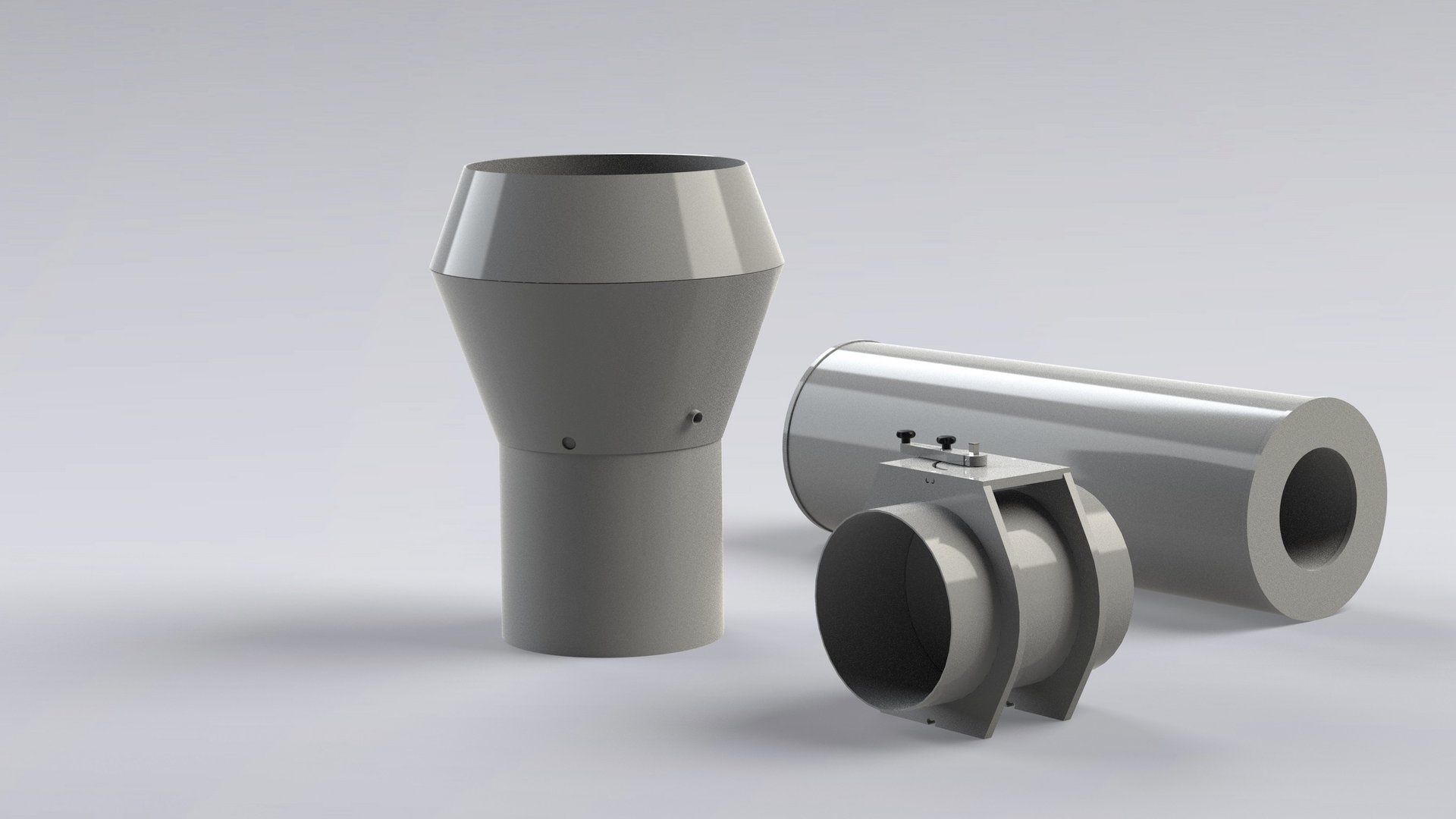 Ventilationskomponenter – runda beslag av plast för frätande frånluft och gaser – Colasit